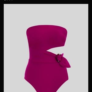 Nina scarf buckle 1pc bathing suit Violet